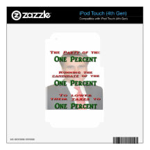 The One Percent Decal For iPod Touch 4G