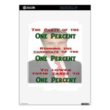 The One Percent iPad 2 Skins