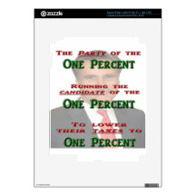 The One Percent iPad 3 Decal