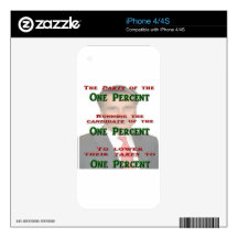The One Percent iPhone 4 Decals