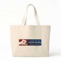 THE ONE Who Will Stop the Spending - Ron Paul 2012 Tote Bag