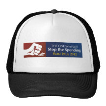 THE ONE Who Will Stop the Spending - Ron Paul 2012 Trucker Hats