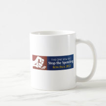THE ONE Who Will Stop the Spending - Ron Paul 2012 Mug