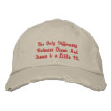 The Only Difference Between Obama And Osama is ... embroidered hats by MikeReject95 The Only Difference Between Obama And Osama is ... embroidered hats