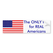 The only flag bumper stickers by barrycarter The only flag bumper stickers