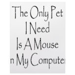 The Only Pet I Need Is A Mouse In My Computer Letterhead Template