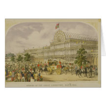 The Opening of the Great Exhibition, May 1st 1851, Greeting Card