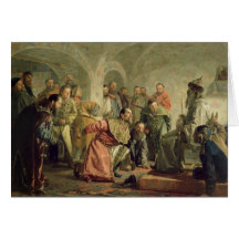 The Oprichnina at the Court of Ivan IV Greeting Card