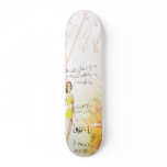 The Orange Lady of Summer Custom Skate Board