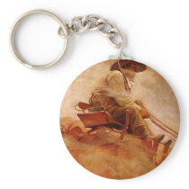 The Ore Wagon by NC Wyeth Key Chain
