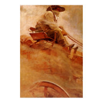 The Ore Wagon by NC Wyeth Print