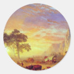 The Oregon Trail,  Albert Bierstadt Round Stickers