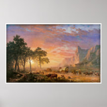 The Oregon Trail by Albert Bierstadt 1869 Posters