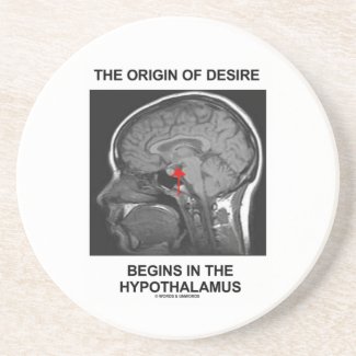 The Origin Of Desire Begins In the Hypothalamus Coaster
