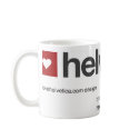 The Original Big  LoveHelvetica Logo Mug
