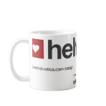 The Original Big  LoveHelvetica Logo Mug