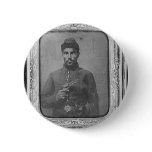The Original Black American Soldier Pinback Button