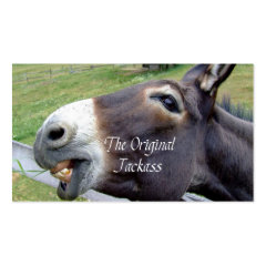 The Original Jackass Funny Donkey Mule Farm Animal Business Card Template