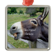 The Original Jackass Funny Donkey Mule Farm Animal Ornaments