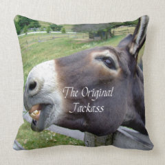 The Original Jackass Funny Donkey Mule Farm Animal Pillows