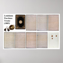 The ORIGINAL Louisiana Purchase Treaty of 1803 Posters