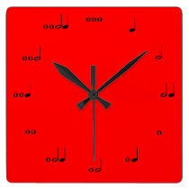 The Original Music Note Clock at Zazzle