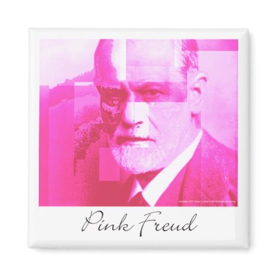 The Original Pink Freud Magnet by Zoey_London