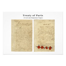 The ORIGINAL Treaty of Paris 1783 Personalized Invites