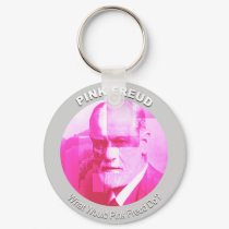 The Original "What Would Pink Freud Do?" Keychain by Zoey_London The Original "What Would Pink Freud Do?" Keychain