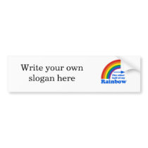 THE OTHER HALF OF MY RAINBOW (Left) Bumper Sticker