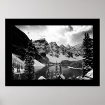 The Other Moraine Lake (Black & White) Print