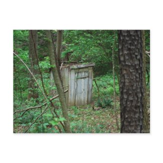 The Outhouse postcard