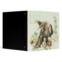 The Outline of Sanity' Satirical Cartoon 3 Ring Binder