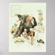 The Outline of Sanity' Satirical Cartoon Print