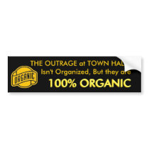 THE OUTRAGE at TOWN HALLS bumper stickers by PWT_PoorWhiteTrash THE OUTRAGE at TOWN HALLS bumper stickers