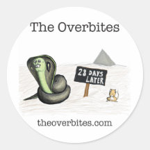 The Overbites - 28 Days Later Round Stickers