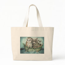 the owl and the pussy-cat tote bag