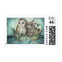 the owl and the pussy-cat postage by homelyvillain the owl and the pussy-cat postage