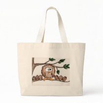 The Owl Family Canvas Bag