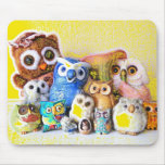 The Owl Family Mouse Mats