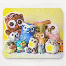 The Owl Family mousepads