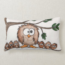 The Owl Family Pillows