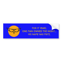THE OWL owns the night bumper bumper stickers by mikemcgraner THE OWL owns the night bumper bumper stickers
