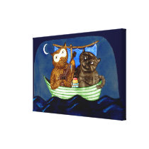 The Owl & The Pussycat Canvas Prints