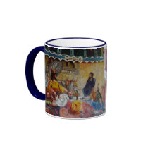 The Painted Church ~ vintage art fresco mugs
