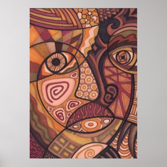 The Painted Face Art Print