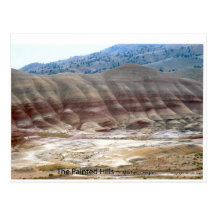 The Painted Hills Mitchell Oregon Photo Nature Art Postcards
