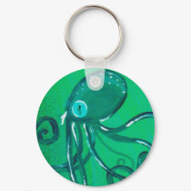 The Painted Octopus keychains by AshleySpatula The Painted Octopus keychains