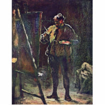 The Painter At The Easel By Daumier Honoré Photo Sculptures