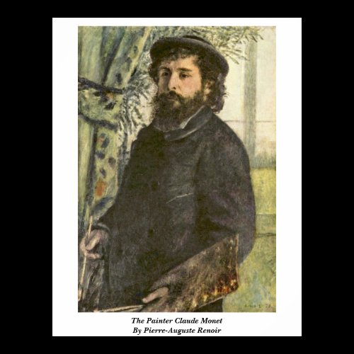 The Painter Claude Monet By Pierre-Auguste Renoir Posters